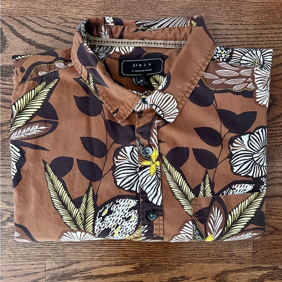 Forever 21 Men's Floral Regular fit Casual Shirt - Picture 6 of 11